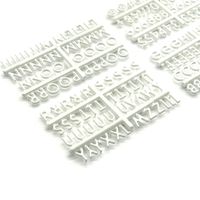 Plastic Letters for Letter Board Supplement. Letter Board Letters, Set of 188 Characters Including Numbers, Symbols for Plastic and Felt Letter Boards Accessories (White 1/2")