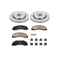 Power Stop KOE3167 Autospecialty By Power Stop 1-Click Daily Driver Brake Kits Front Incl. 13.78 in. OE Replacement Rotors w/Z16 Ceramic Scorched Brake Pads Autospecialty By Power Stop 1-Click Daily Driver Brake Kits