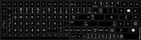 REPLACEMENT ENGLISH US KEYBOARD STICKERS BLACK BACKGROUND