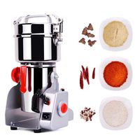 RESHY 300g Electric Grain Mill Spice Herb Grinder Pulverizer super fine powder machine For Spice herbs grains coffee rice corn sesame soybean fish feed pepper Food Grade Stainless Steel
