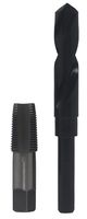 Drill America 1/2" Carbon Steel NPT Pipe Tap and 23/32" High Speed Steel Drill Bit Set, POU Series