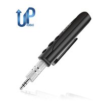 Bluetooth Receiver, iCrius Mini Bluetooth 3.5mm AUX Adapter Hands-Free Car Kits & Portable Wireless Bluetooth 4.2 Audio Receiver for Speakers, Headphones, Car/Home Stereo Music Sound System (Black)