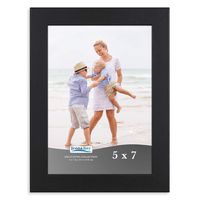 Icona Bay 5x7 Picture Frame (1 Pack, Black), Black Sturdy Wood Composite Photo Frame 5 x 7, Wall or Table Mount, Set of 1 Exclusives Collection
