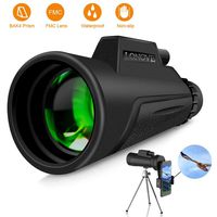 Monocular Telescope Compact Monocular - 12x50 HD High Power Monocular with Smartphone Holder and Tripod, FMC BAK4 Prism Waterproof Monocular Scope for Adults Bird Watching Hunting Hiking Camping