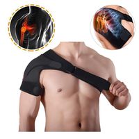 Sports Compression Shoulders Support, Adjustable Basketball | Badminton | Hiking Shoulders Brace - Adjustable Shoulder Pads, Warm Shoulders Protecter to Improve Shoulder Problems. (Black, Left)