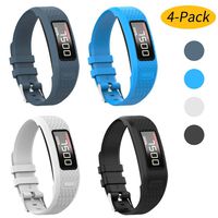 Watbro Bands Compatible with Garmin Vivofit 1/ Vivofit2, Soft Silicone Colorful Replacement Watch Band Strap Wristband for Vivofit 1/ Vivofit 2 Activity Tracker, for Women Men Small Large