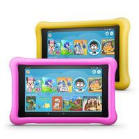 Fire HD 8 Kids Edition Tablet 2-Pack, 8" HD Display, 32 GB, Kid-Proof Case - Pink/Yellow