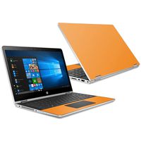 MightySkins Skin Compatible with HP Pavilion x360 15.6" (2018) - Solid Orange | Protective, Durable, and Unique Vinyl Decal wrap Cover | Easy to Apply, Remove, and Change Styles | Made in The USA