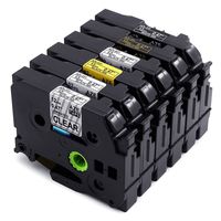 Compatible P-Touch TZ TZe Label Maker Tape TZe TZ131 TZ231 TZ631 TZ931 TZ334 TZ335 (6 Pack Combo Set),12mm 0.47 Inch Label Tape