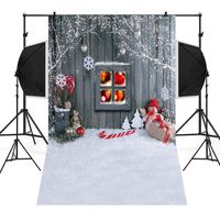 Iusun Christmas Backdrops For Photography, Christmas Backdrops Snowman Vinyl 3x5FT Lantern Background Photography For Studio Movies Photo Bars Parties (D)