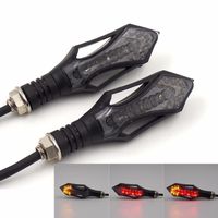 Welcomeuni 1 pair of Universal LED Motorcycle Turn Signal Indicators Lights