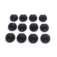 MTMTOOL Black Cable Clips Multipurpose Cord Management Self-Adhesive Cable Holder for Office Pack of 12