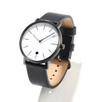 LANZOOM Rhine41-12-1L Business Classic Luxury Sport Quartz Bluetooth Smart Wrist Watch Light Hybrid Sports Fitness Multifunctional Smartwatches for Men Women (White + Black)