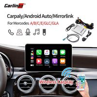 Carlinkit Wireless CarPlay Box Android auto Navigation Receiver for Benz Mercedes Original Factory Car Screen 8.4 inch 2015-2017 Stereo NTG 5.0 X System(Support Goolge & Waze Map & Mirroring