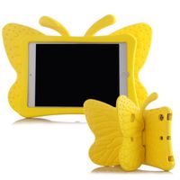 Ipad Mini Case,ER CHEN Kids Light Weight Cute Butterfly Design Shock Proof EVA Foam Series Case for Ipad Mini 1/2/3/4 (Yellow)