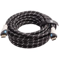 Top Dog Cables - TD-05PW- Gold Premium 25' High Speed HDMI Cable with Ethernet - Black/White - 3D HD PS3 4 XBOX One 360 DVD TV Blu Ray