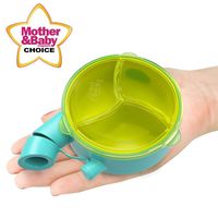 Brother Max Baby Milk Powder Formula Dispenser Snack Cup, Blue/Green.