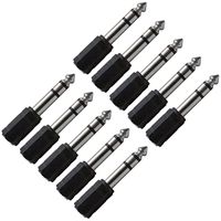 Seismic Audio - SAPT101-10Pack - 10 Pack of 1/8" (3.5mm) Female to 1/4" TRS Male Adapter Converter for Tablets & Smartphones - 3.5mm to 1/4 Inch Stereo Adapter