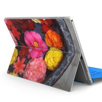 igsticker Ultra Thin Premium Protective Back Stickers Skins Universal Tablet Decal Cover for Microsoft Surface Pro 4/ Pro 2017/ Pro 6(2018 Released) 000953 Flower　Colorful