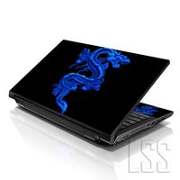 LSS Laptop 15 15.6 Skin Cover with Colorful Blue Dinosaur Pattern for HP Dell Lenovo Apple Asus Acer Compaq - Fits 13.3" 14" 15.6" 16" (2 Wrist Pads Free)