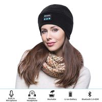 Bluetooth Beanie Hat,SKYEOL Wireless 5.0 Hands-Free Music Cap with HD Stereo Speaker Headphone Headset for Winter Fitness Outdoor Sports &Christmas Birthday Thanksgiving Gifts