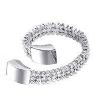 bayite Metal Bands Compatible with Fitbit Alta and Alta HR, Set with Rhinestone, Full Diamond Silver