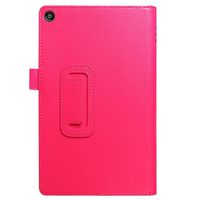 for Amazon Kindle Fire HD 10 Case 2017 Realease 7th Generation - Ultra Lightweight Magnetic Leather Stand Case Cover for Fire HD 10 Tablet (Hot Pink)