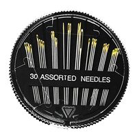 Premium Hand Sewing Needles for Sewing Repair, 30-Count Assorted Needles with 2 Threaders, by Meiho Lives