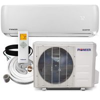 Pioneer Air Conditioner WYS012A-19 Wall Mount Ductless Inverter+ Mini Split Heat Pump, 12000 BTU-110/120V, White