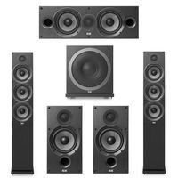 Elac Debut 2.0-5.1 System with 2 F6.2 Floorstanding Speakers, 1 C6.2 Center Speaker, 2 B6.2 Bookshelf Speakers, 1 Elac Sub3010 Subwoofer