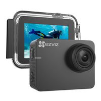 EZVIZ 4K Action Camera 131ft Waterproof Housing Included 2" Touch Screen Interface 150° Degree Wide Angle Low-Light Mode Built-in Wi-Fi Bluetooth Outdoor Sports with Mounting Accessories Kit S3