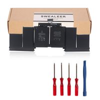 SWEALEER A1618 Laptop Battery Compatible with MacBook Pro 15'' A1398 Retina (2015 Version) Replacement for 020-00079 MJLQ2LL/A MJLT2LL/A [Li-ion 6 Cell 11.36V 99.5wh A1618]