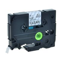 GREENCYCLE 1 Pack Compatible for Brother TZ121 TZE121 0.35 Inch Black on Clear Label Tape for P-Touch PT-P700 PT-H300 PT-D210 P-Touch Label Maker
