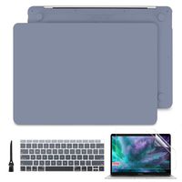 Case MacBook Pro 13 inch 2019 2018 2017 2016, Smooth Hard Shell Cover Keyboard Skin for MacBook Pro 13'' with/Non Touch Bar 2/4 Thunderbolt 3 Ports A2159/A1989/A1706/A1708, Lavender Gray