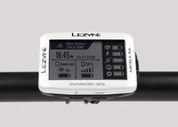 LEZYNE Mega XL GPS Bike Computer, Metallic White