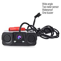 3in1 Backup Camera Kits, 170° Angle Car Rear View Parking Reversing Security Camera with One Buzzer,Two Radar Sensor HD Night Vision Waterproof for Truck SUV Van RV ect BC005