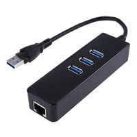 KY-688 USB 3.0 to 3 Port USB 3.0 Hub Adapter 10GBit/s Gigabit Ethernet for PC MAC Laptop No Need Driver
