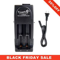 TrustFire TR-001 18650 Battery Charger Universial Charger 2 Slots for Li-ion IMR LiFePO4 10440 14500 16340 18350 18500 Lithium ion Batteries (Battery Not Included)