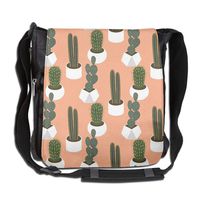 HUE FIUB Classic Cactus Messenger Bag Shoulder Bag Outdoor Sports Crossbody Bag Side Bag for Men Women