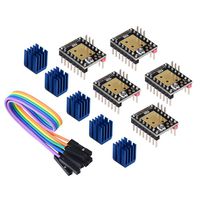 WitBot TMC2208 V3.0 Stepper Motor Driver Module with Heat Sink Have UART Mode Compatible with Ramps1.4 or MKS Board SKR V1.3 for 3D Printers(Pack of 5pcs) (UART)