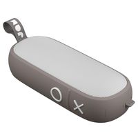 JAM Hang Around, Pairable Waterproof Bluetooth Speaker  100 ft. Range, 20 Hour Playtime, Dust-Proof, Drop-Proof IP67 Rating  Built-in Speakerphone, Aux-In Port, USB Charging  Gray