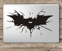 Batman Cracked Symbol - Apple MacBook Laptop Vinyl Sticker Decal, Die Cut Vinyl Decal for Windows, Cars, Trucks, Tool Boxes, laptops, MacBook - virtually Any Hard, Smooth Surface