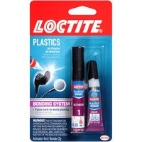 Loctite Super Glue Plastics Bonding System with Activator 2-Gram (681925)