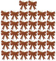 Black Duck Brand Set of 36 Red and Green Festive Holiday Christmas Bows - Perfect as Tree Ornaments - Tree Filler - Decorative Ornaments - Perfect for Preparing for The Holidays!