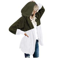 Sunhusing Women's Winter Fluffy Double-Face Fleece Zip Pullover Fashion Hoodie Warm Jacket(Aqua Green 3,M)