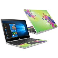 MightySkins Skin Compatible With HP Pavilion x360 15.6" (2018) - Pastel Flourishes | Protective, Durable, and Unique Vinyl Decal wrap cover | Easy To Apply, Remove, and Change Styles | Made in the USA