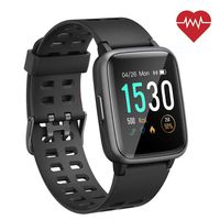 ANGGO Smart Watch for Android iOS Phones, 【2019 Version】 Smartwatch for Women Men IP68 Waterproof Fitness Tracker Watch with Heart Rate Monitor, 45 Days Standby,Compatible with Apple iPhone Samsung