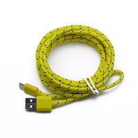 Iuhan 3M USB Type C Cable USB 2.0 to USB Type-C Fast Charging & Sync Data Cable (Yellow)
