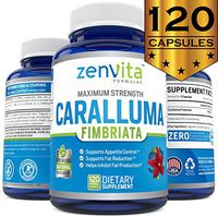 Pure Caralluma Fimbriata Extract 1200 mg - 120 Capsules, Non-GMO & Gluten Free, Maximum Strength Natural Weight Loss Supplement, Diet Pills That Work Fast for Women and Men