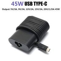 45W Type C USB C Power Charger ac Adapter for DELL LA65NM170 2YKOF,XPS 12 13,Latitude 12 7275 13 7370, Lenovo Yoga C930-13 Yoga S730-13 Yoga 920-13 Yoga 730-13 730s-13, 4X20M26268 USB C (45W Type C)